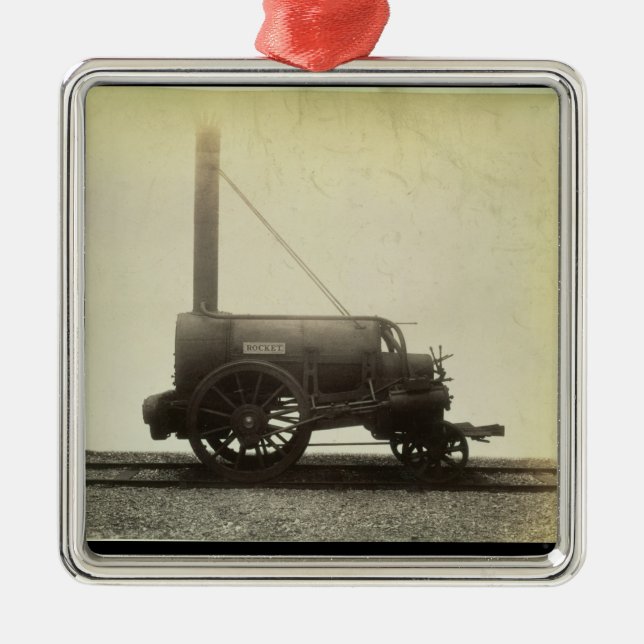 Das "Rocket" entwarf durch George Stephenson Silbernes Ornament (Vorne)