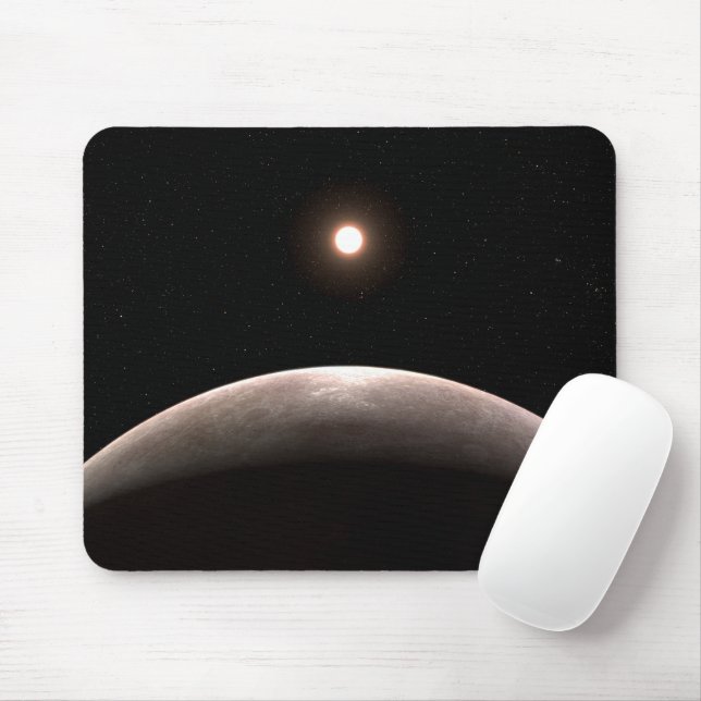 Das Rocky Exoplanet Lhs 475 B und sein Host Star. Mousepad (Mit Mouse)