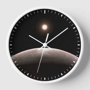 Das Rocky Exoplanet Lhs 475 B und sein Host Star. Uhr