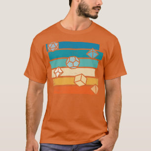Das Rollenspiel spielt die Vintage Würfel D20 T-Shirt