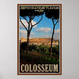 Das römische Colosseum Poster