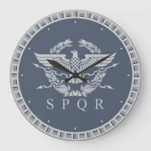 Das Römische Reich Emblem Wall Clock. Große Wanduhr