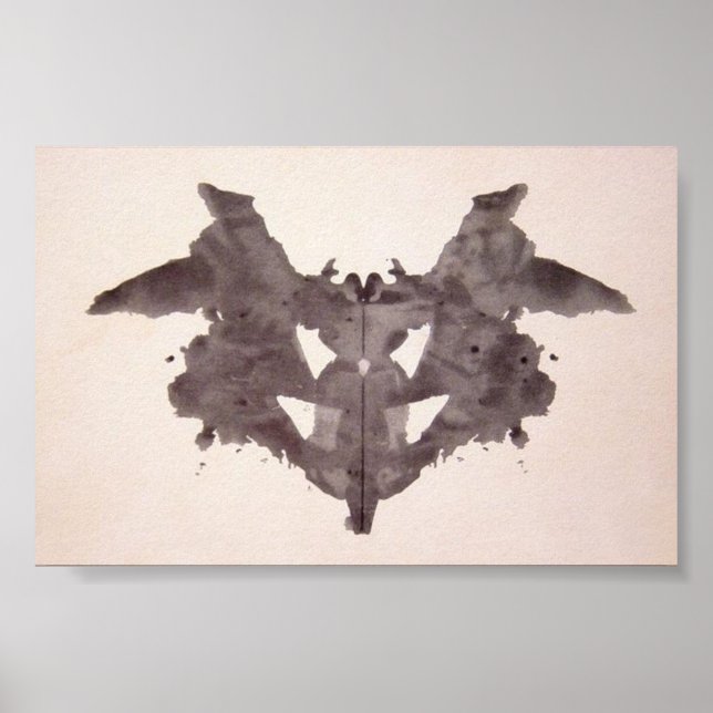 Das Rorschach-Prüfklotz 1 Poster (Vorne)