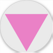 Das rosa Dreieck - LGBT-Gay Pride (auf Weiß)
