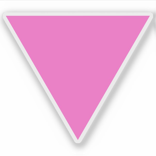 Das rosa Dreieck - LGBT-Gay Pride Aufkleber (Vorderseite)