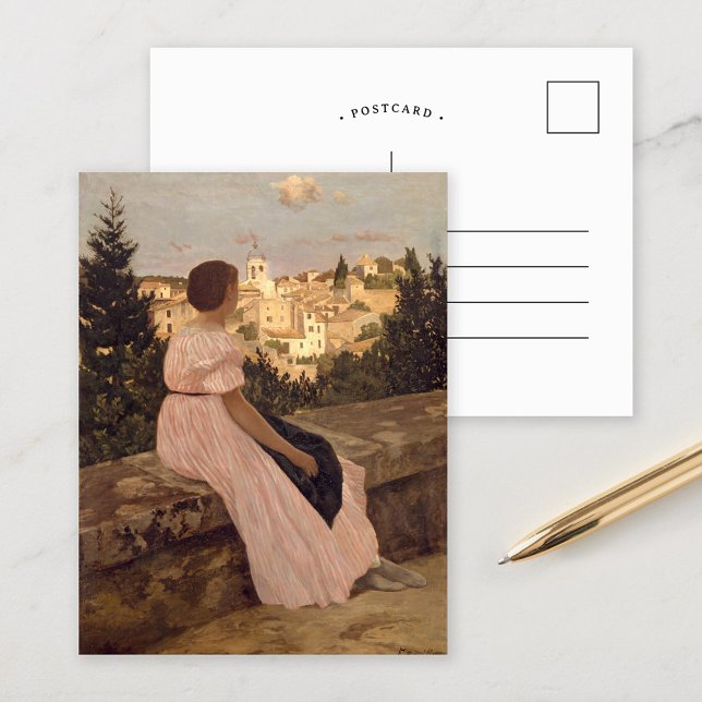 Das rosa Kleid | Fré dé Bazille Postkarte (Von Creator hochgeladen)