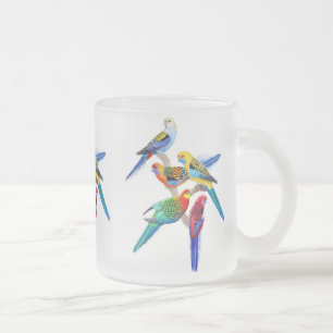 Das Rosella plappert mattierte Tasse nach