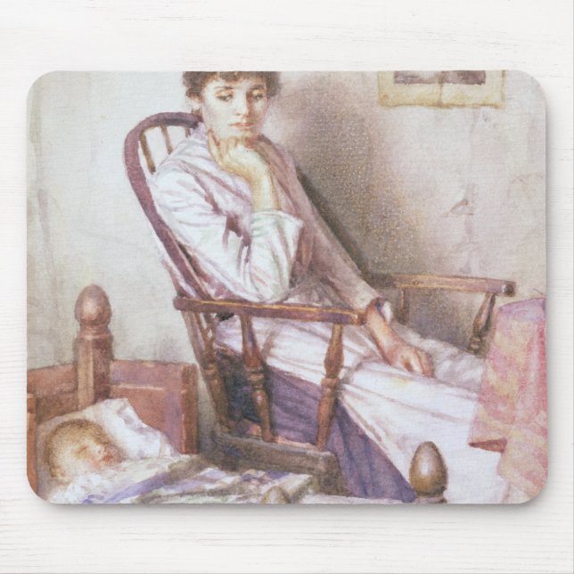 Das rosige Idol ihrer Einsamkeit Mousepad (Vorne)