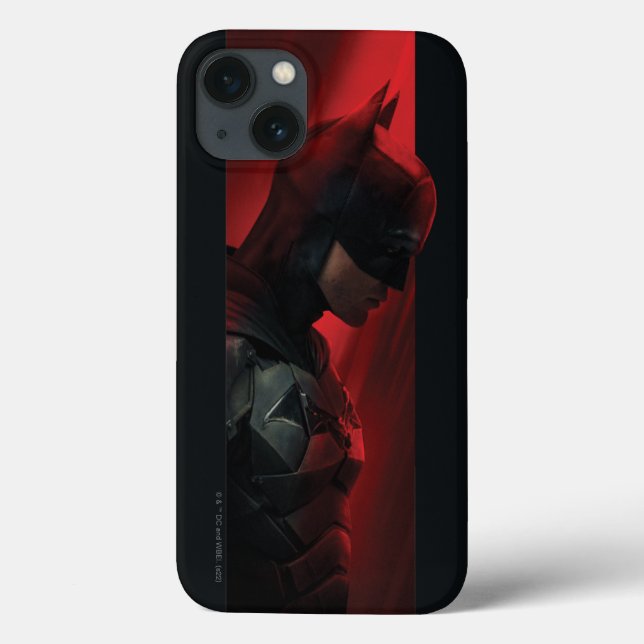 Das rote Bar-Profil von Batman Case-Mate iPhone Hülle (Rückseite)