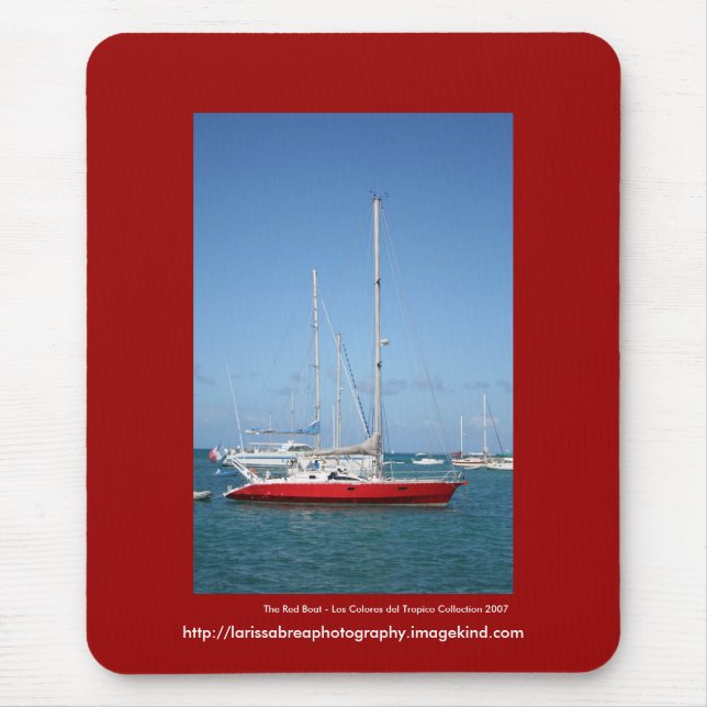 Das rote Boot - besonders angefertigt Mousepad (Vorne)
