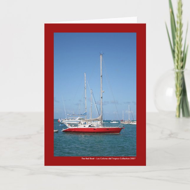 Das rote Boot Karte (Vorderseite)