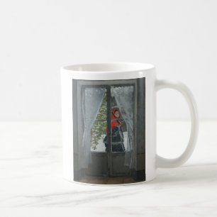 Das rote Halstuch, Porträt von Frau Monet (1873) Kaffeetasse