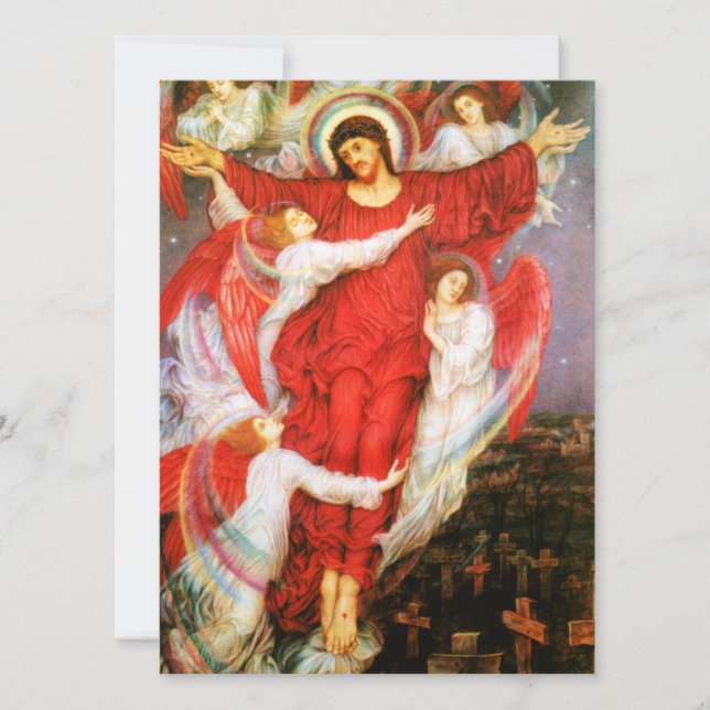 Das Rote Kreuz (Kreuzigung Jesu Christi) Karte (Vorderseite)