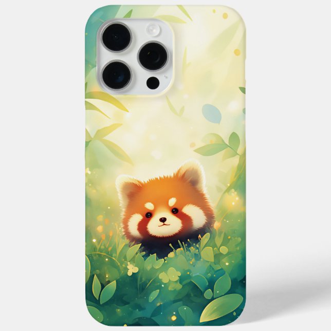 Das rote Panda Bamboo-Heiligtum Case-Mate iPhone Hülle (Rückseite)