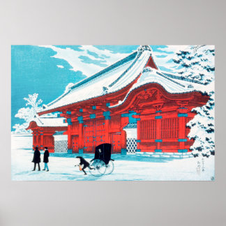 Das rote Tor von Hongo im Schnee (1926) - Shotei Poster
