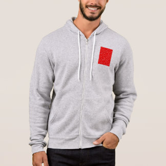 Das rote und weiße Muster. Hoodie