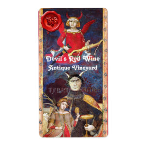 DAS ROTE WEINWACHS-SIEGEL VON DEVIL/ANTIQUE-TAROTS