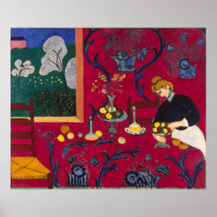 Das Rote Zimmer von Matisse Poster