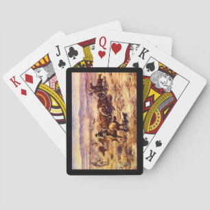 Das Roundup', Charles M. Russell_Art von Amerika Spielkarten