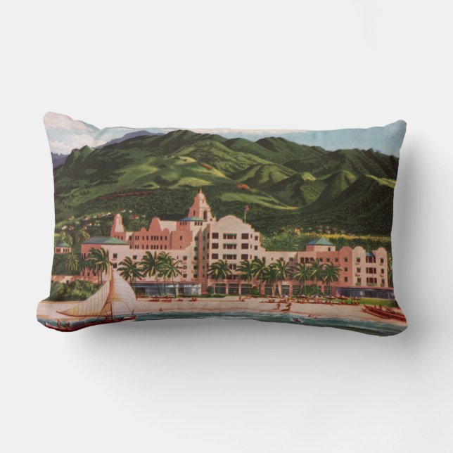 Das Royal Hawaiian Hotel Lendenkissen (Vorderseite)
