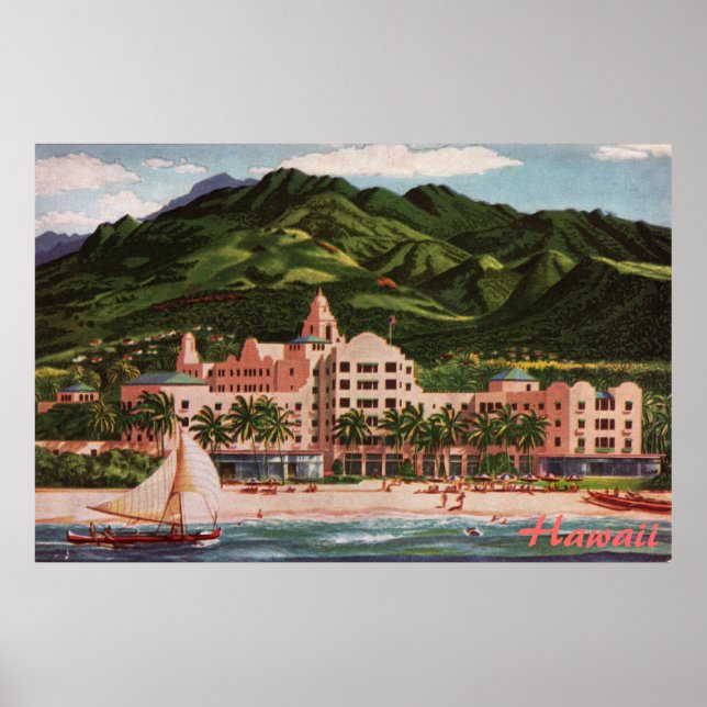 Das Royal Hawaiian Hotel Poster (Vorne)