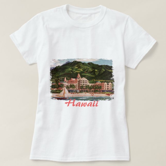 Das Royal Hawaiian Hotel T-Shirt (Design vorne)