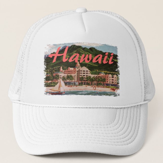 Das Royal Hawaiian Hotel Truckerkappe (Vorderseite)