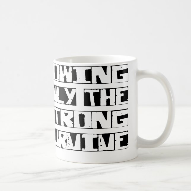Das Rudern überleben Kaffeetasse (Rechts)