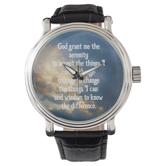 Das ruhige Gebet Armbanduhr (Vorderseite)