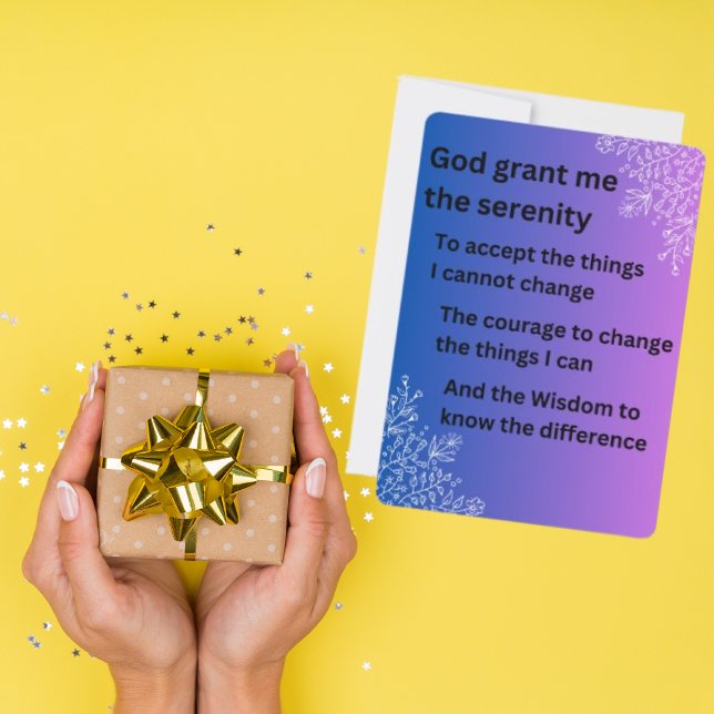 Das ruhige Gebet Feiertagskarte (Von Creator hochgeladen)