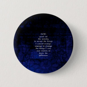 Das ruhige Gebet mit blauem Hintergrund Button