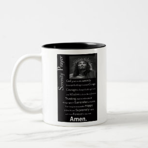 Das ruhige Gebet Zweifarbige Tasse