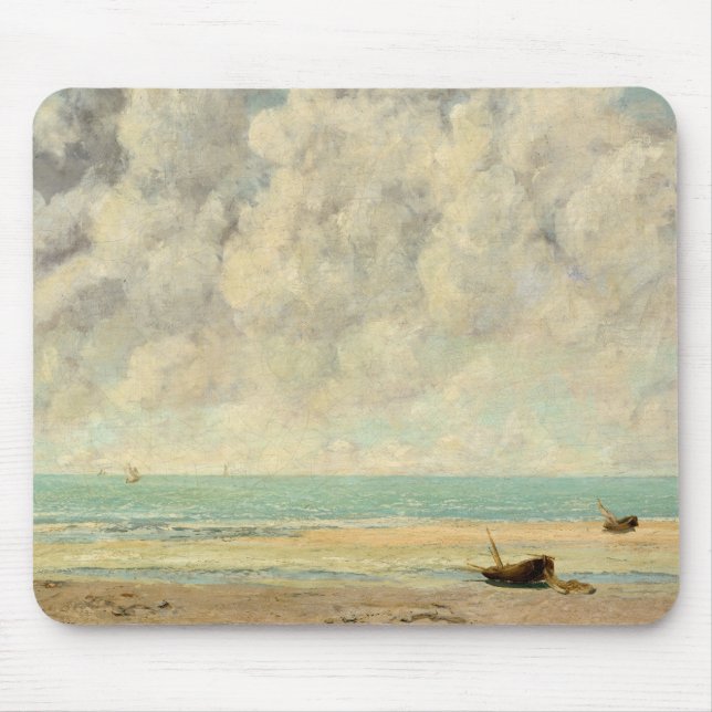 Das ruhige Meer von Courbet: Mousepad (Vorne)