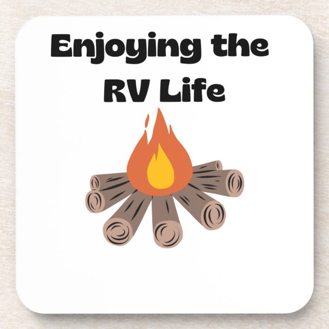 Das RV-Leben auf einem Getränkeuntersetzer (Vorderseite)