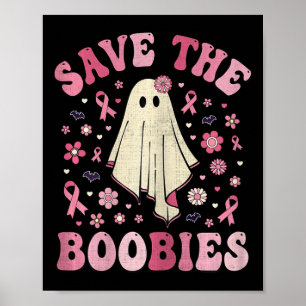 Das S Brustkrebsbewusstsein Halloween gerettet Poster
