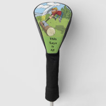 Das sagt, es ist alles Golf Head Cover