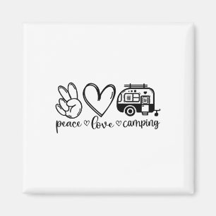 Das sagt Frieden Liebe Camping - Im Freien Magnet