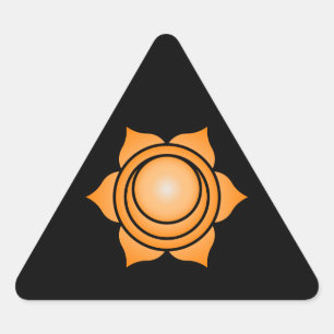 Das sakrale Chakra Dreieckiger Aufkleber