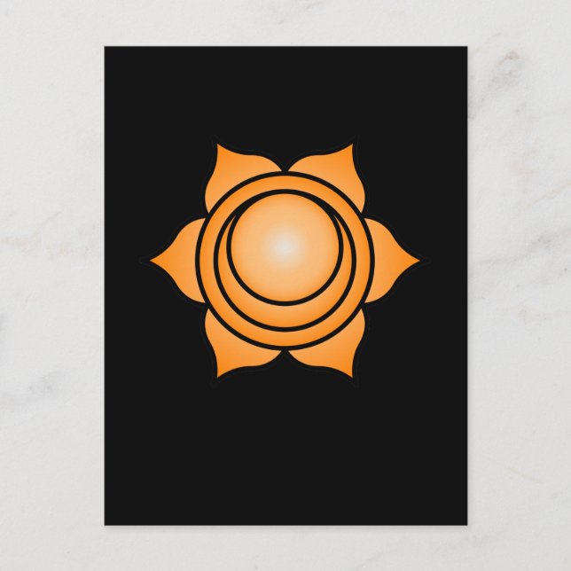 Das sakrale Chakra Postkarte (Vorderseite)