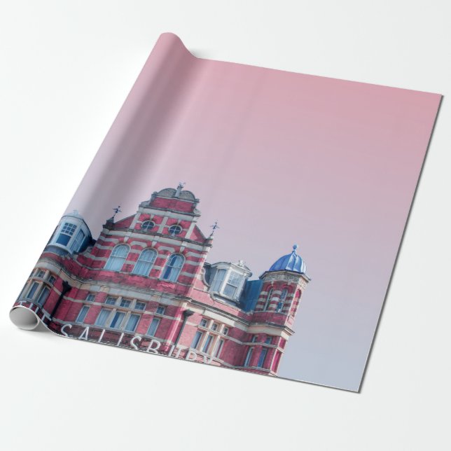DAS SALISBURY-GEBÄUDE UNTER PINKSKIEN GESCHENKPAPIER (Ungerollt)