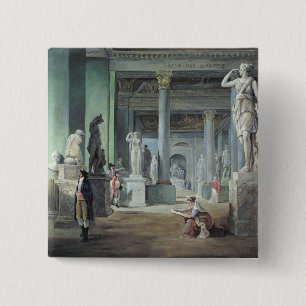 Das Salle DES Saisons am Louvre, C. 1802 Button