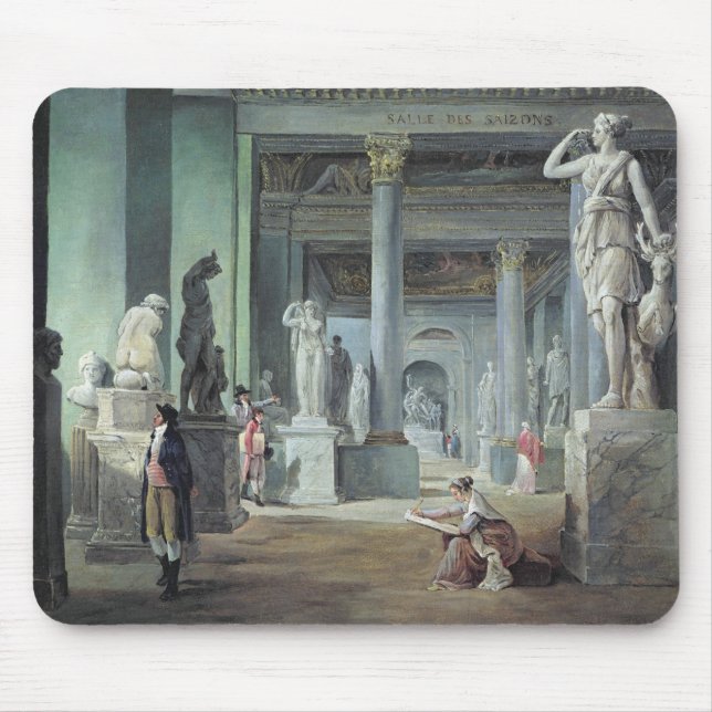 Das Salle DES Saisons am Louvre, C. 1802 Mousepad (Vorne)