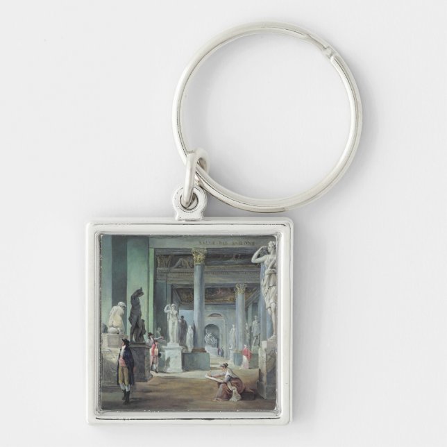Das Salle DES Saisons am Louvre, C. 1802 Schlüsselanhänger (Vorne)
