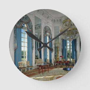 Das Salon-DES Glaces (der Raum der Spiegel) in Runde Wanduhr