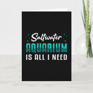 Das Salzwasser-Aquarium ist alles, was ich für den Karte
