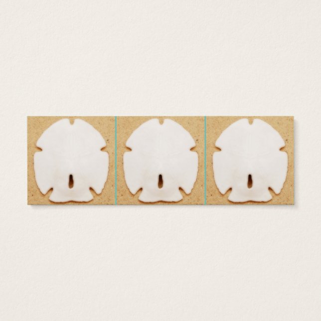 Das Sand-Dollar-Lesezeichen überarbeitet* (Rückseite)