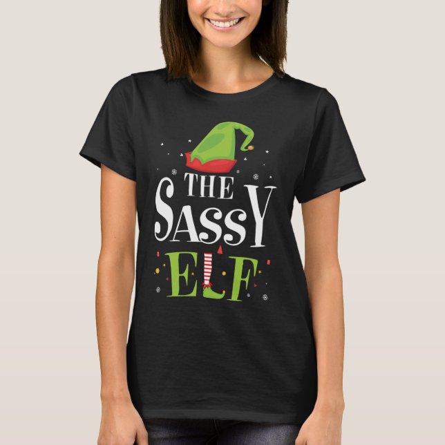 Das sassy Elf Weihnachtskleid T-Shirt (Vorderseite)