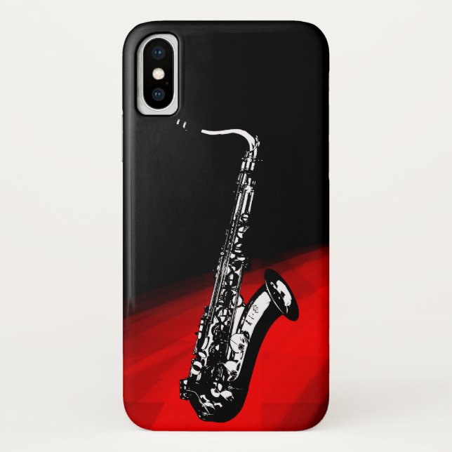 Das Saxophon für Saxophonisten Case-Mate iPhone Hülle (Rückseite)