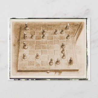 Das Schachspiel Postkarte