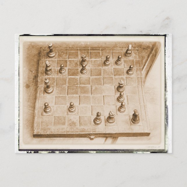 Das Schachspiel Postkarte (Vorderseite)